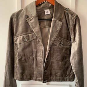 Crushed velvet silver sports coat